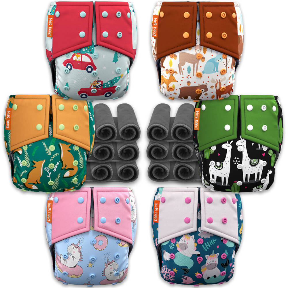 best cloth diapers in india leakage proof & high absorbent 6 pack